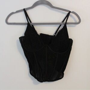 Garage Black Lace Bustier